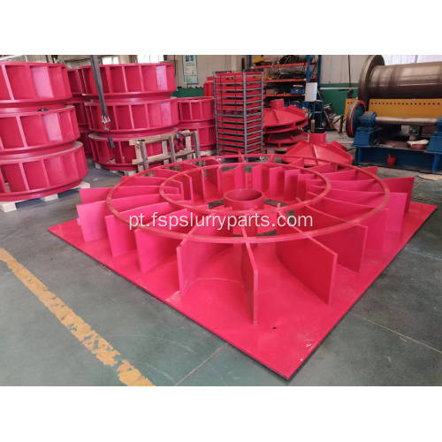 Impulsor e estator PU de célula de flotação de mineração